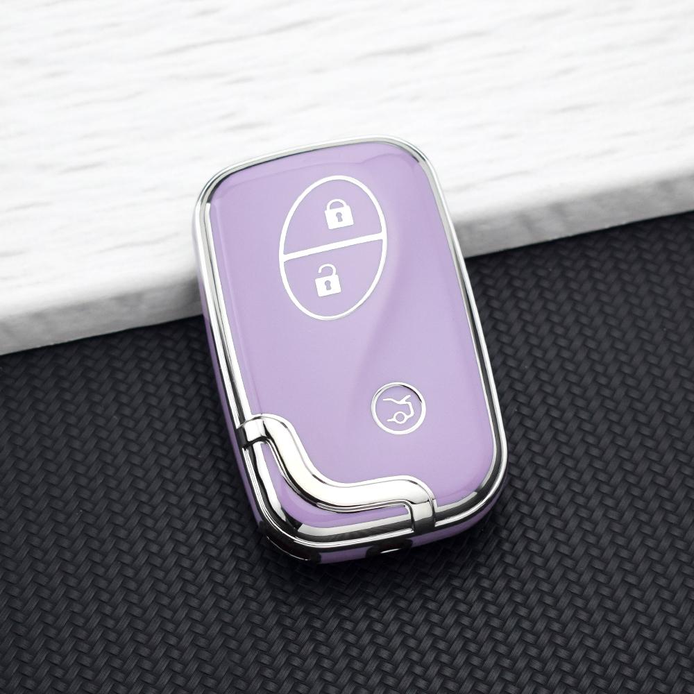 3 Buttons TPU Smart Remote Key Fob Case for Lexus IS250 CT200 CT200h RX270 RX350 RX450 Car Key Cover Holder Keychain Accessories