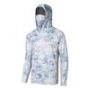 MALFC Vêtements de pêche Homme Capuche Chemise de pêche T-shirt de pêche à manches longues protection UV