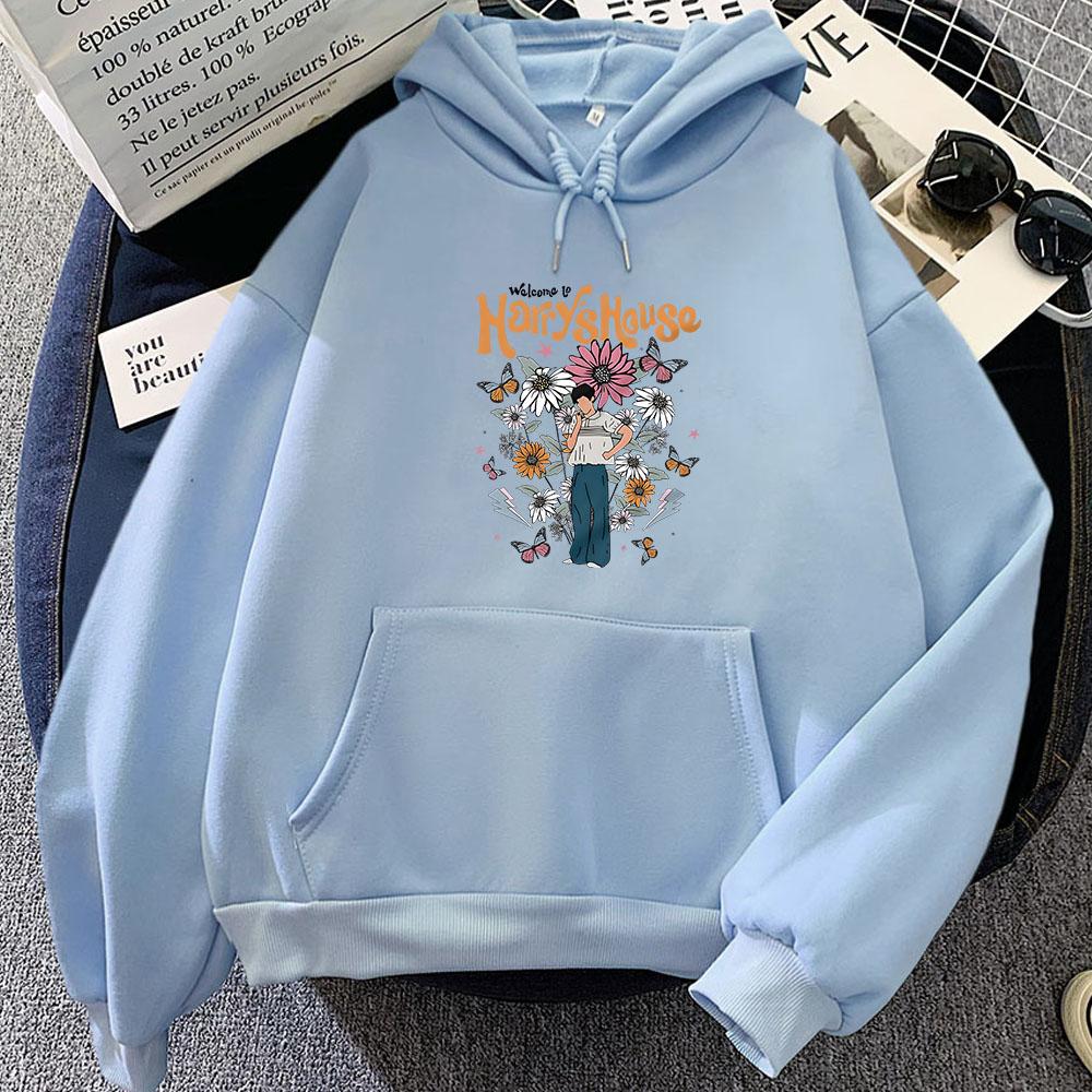 Harrys House Hoodie Cartoon Fashion Sweatshirt Graphic Printing Pullovers Autumn/winter Fleece Hoody Prevalent Casual Clothes