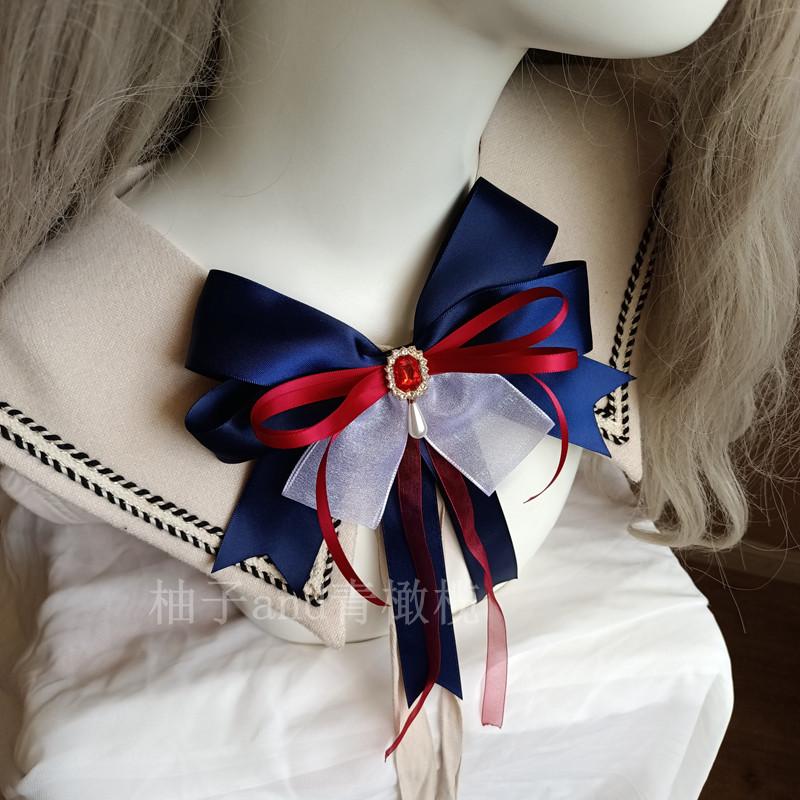 Dark Lolita Bow Hairpin Lolita Hair Accessories Hairclip Headgear Cos Collar Flower Hatsune Cosplay Accessories