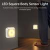 6LED Cabinet Light Motion Sensor Night Light Magnetic LED Wall Lamp Human Body Infrared Motion Sensing Light