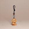 Golden Sandalwood Zodiac Animal Carving Keychain - Solid Wood Cultural Craft