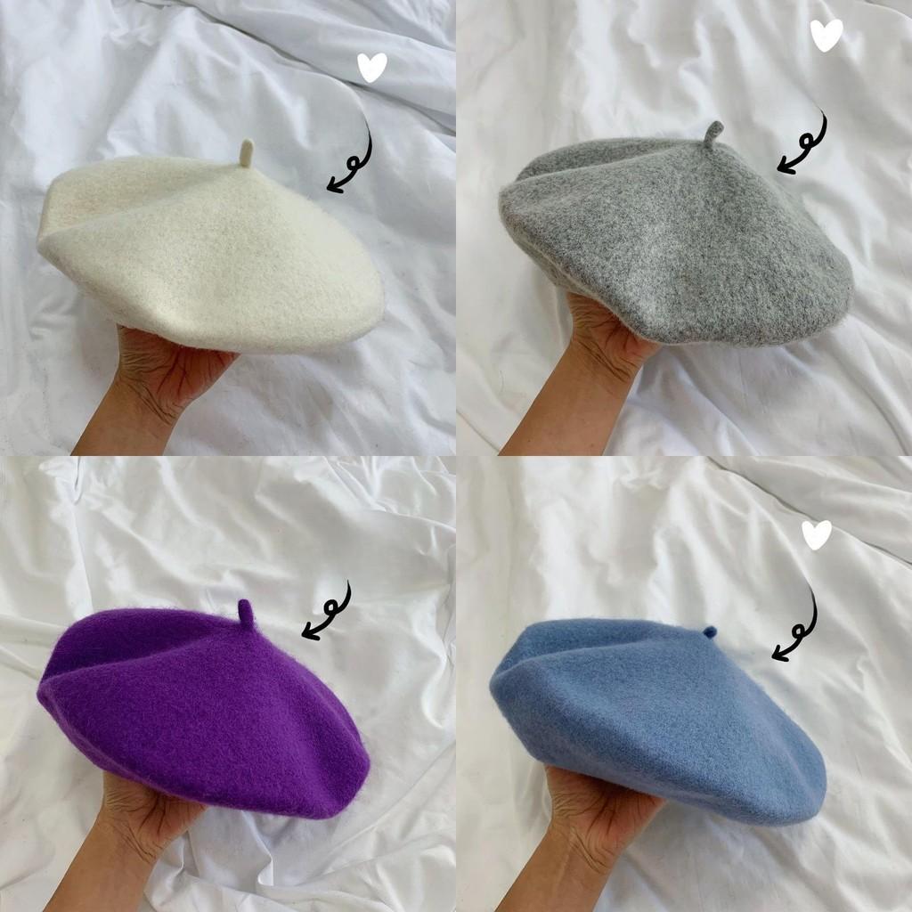 Korean Vintage Cotton Beret Hat With Breathable Design For Women Summer Style