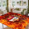 Braga FC Design Crystal Velvet Rug Soft Decorative Mat for Bedroom Entrance