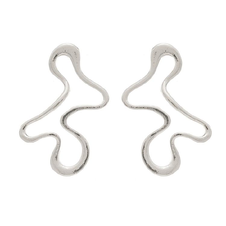 Модные массивные полые серьги Уникальный геометрический узор Легкие женские модные серьги-гвоздики Аксессуар