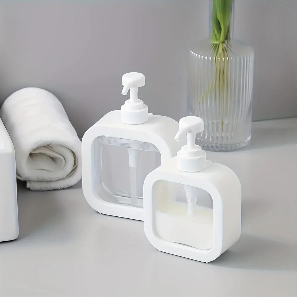 300/500 ml tvålautomater för badrum Refillable Lotion Shampoo Shower Gel Hållare Bärbar Rese Dispenser Tom Bad Pumpflaska