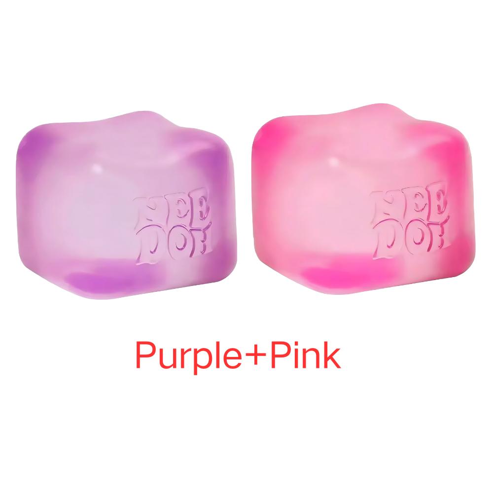 Schylling Needoh Nice Cube Squishy Senzorická kostka Hračka na uvolnění stresu Fidget Hračka proti úzkosti Mačkací Relaxační Hračka pro soustředění Pro lidi s ADHD