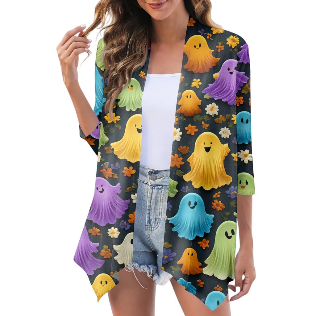 Women's Fashion Casual Cozy Halloween Cardigan Jacket