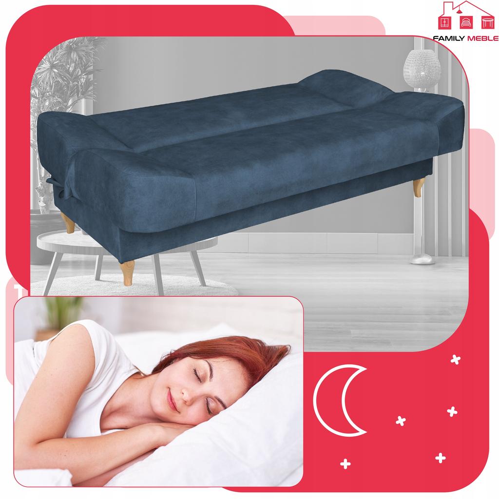 Sofa Sofa Sara Sofa Bed Bonell Bed Family Furniture Blue