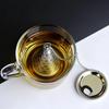 304 Stainless Steel Tea Strainer with Chain Hook and Tray Tea Separation Filter Screen  Teapot