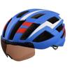 Matte Finish Integrated Cycling Helmet With Magnetic Goggle Attachment Road Mountain Bike Riding