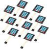 10Pcs 3 X 4 Matrix Array Membrane Switch 69.2*76.9mm Keypad Keyboard 3x4 12 Key Matrix Array Membrane Switch Microcontroller Extended Keyboard 7Pin