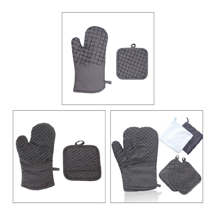 Premium Silicone Slip Pot Holders Professional Oven Mitts Kitchen Household Gift