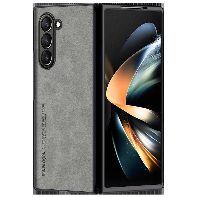 Samsung Z Fold7/6/5 Light Luxury Leather Texture Protective Phone Case
