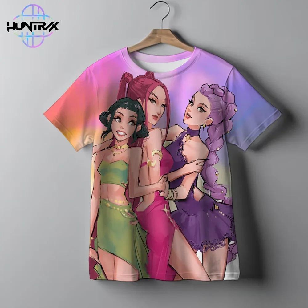 T-Shirts Girls Casual Fashion Cartoon Printed Short Sleeve Kids Comfort Girl T-Shirt Clothing Top