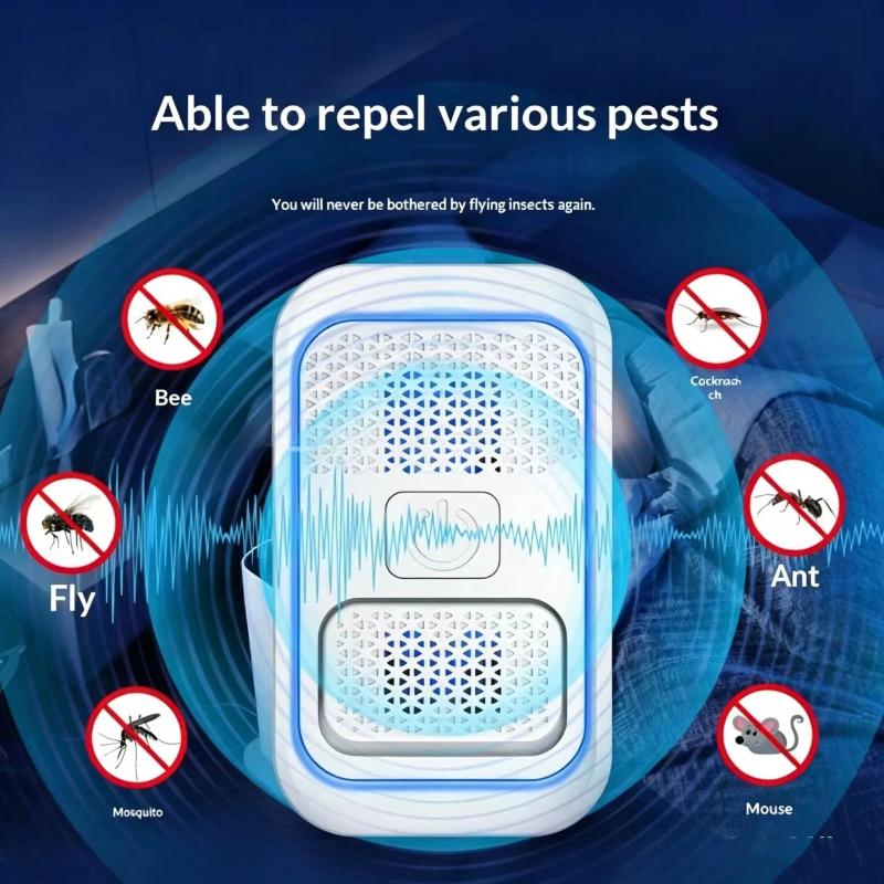 Plug-In Ultrasonic Pest Repeller Electronic Insect Control Mosquito Repellent For Home Repels Mice Ants Spiders Cockroaches