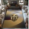 Valencia FC Soccer Football Pattern Soft Area Rug Non Slip Indoor Floor Carpet Sports Decor Mat for Bedroom