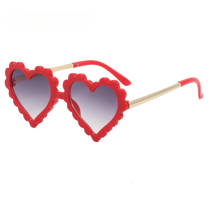 New Cute Children's Sunglasses Travel Sunscreen Trend Korean Edition Fashion Irregular Heart Shaped Baby Sunglasses