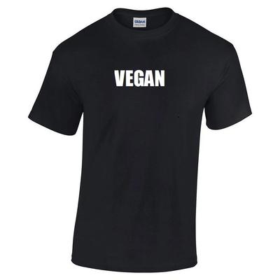 Vegan ? Cotton T-Shirt Shirt Blue Red Black White Gray Funny Vegetarian S - 5XL