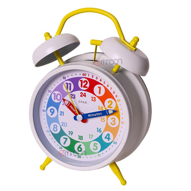 Rainbow Cartoon Nightlight Alarm Clock for Kids - Perfect for Study Desks and Bedrooms