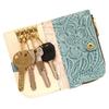 AGILITY Affa Key Case Coin Case Tiny Wallet Floral Pattern One Piece Ladies Mini Small L Shape Leather "Bell"