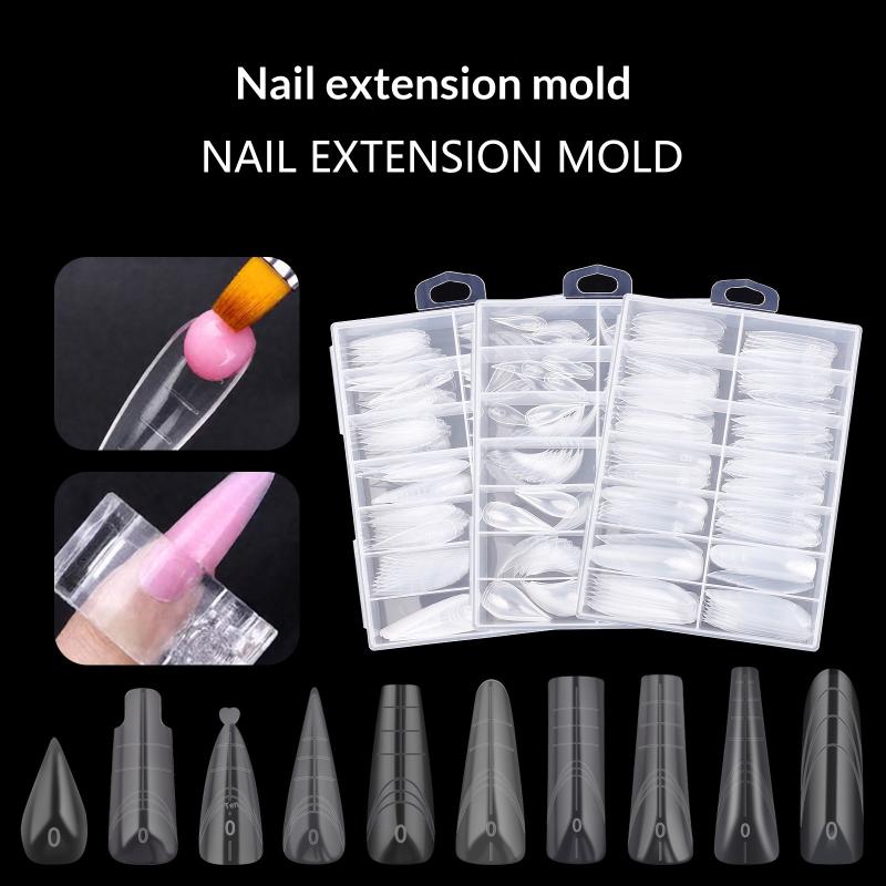 70/140/150 szt. Nailpop Podwójny System Formy do Paznokci Przedłużanie Końcówki Sztucznych Paznokci Formy Górne Do Paznokci Forma do Budowania Żelem Narzędzia Artystyczne