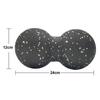 Fitness Ball Double Lacrosse Massage Ball Mobility Peanut Ball for Self-Myofascial Release Deep Tissue EPP