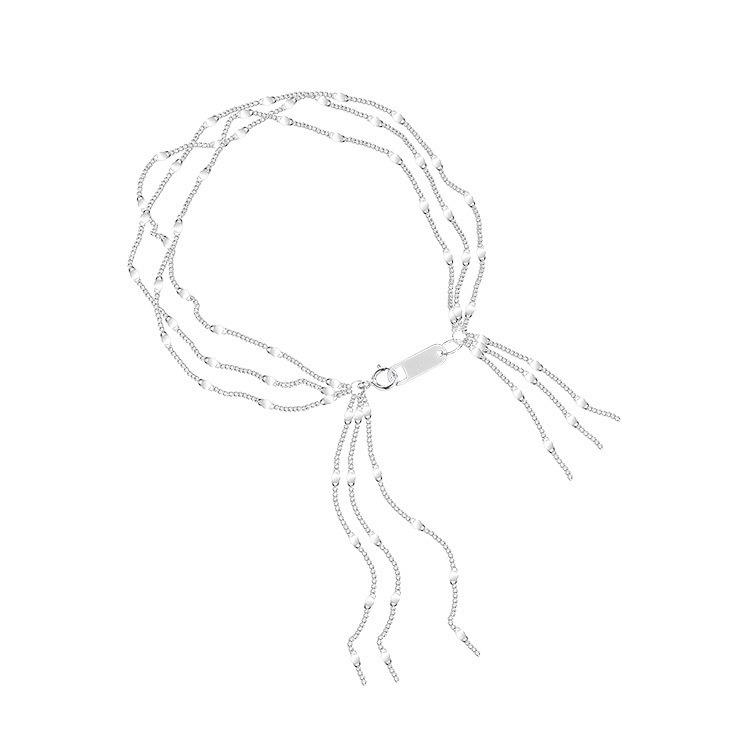 

S925 стерлингового серебра многослойный браслет с бахромой женский легкий роскошный модный универсальный изысканный сказочный ювелирный 925 серебряный