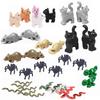5PCS/Set Cute Cat Snake Spider Lizard Animals Figures DIY Building Blocks Toys for Children Gifts Toy Animal 38801 13786