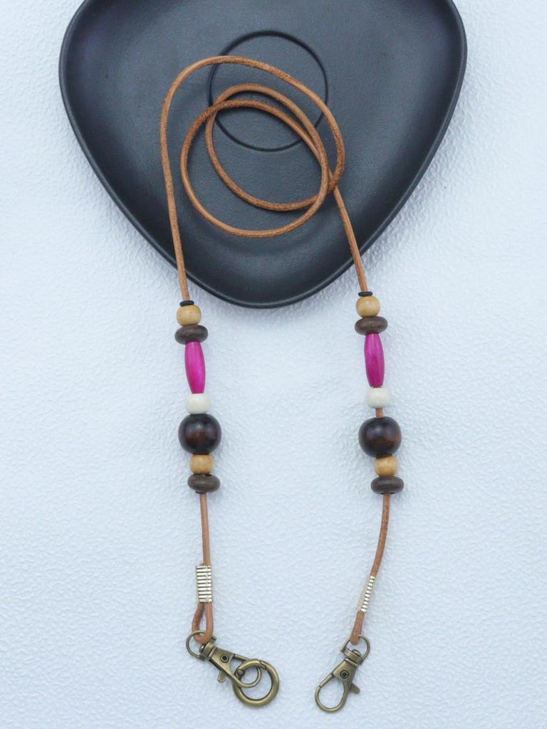 Detachable Hand-beaded Phone Lanyard Retro Neck Slant Phone Accessories