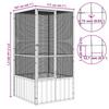 Vidaxl Aviary, Anthracite, 111X107X211.5 Cm, Galvanized Steel