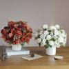 1/3pcs Artificial flower rose decora wedding bride bouquet garden fake silk peony embroidered ball dried flower vase board gift