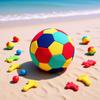 Pallone da Calcio da Allenamento Indoor per la Casa da 8 Pollici Taglia 4 Morbido Sicuro Silenzioso Calcio da Spiaggia Gomma Neoprene