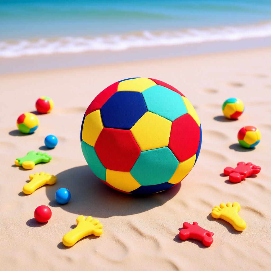 Pallone da Calcio da Allenamento Indoor per la Casa da 8 Pollici Taglia 4 Morbido Sicuro Silenzioso Calcio da Spiaggia Gomma Neoprene