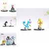 Adorable Pvc Action Figures Set Featuring 6 Unique Pocket Monsters Collectibles