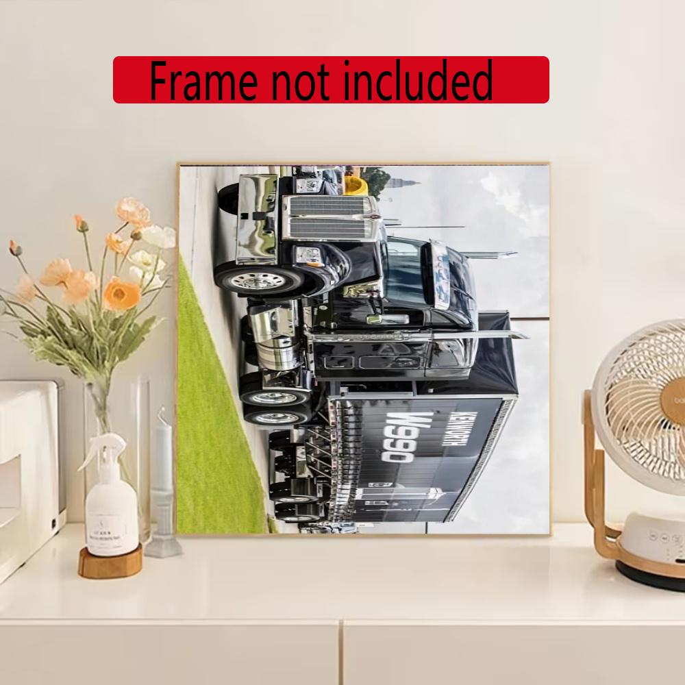 Kenworth Diamond Painting Round Diamond Mosaic Rhinestones Diamond Embroidery Craft Kit Wall Decor Without Frame