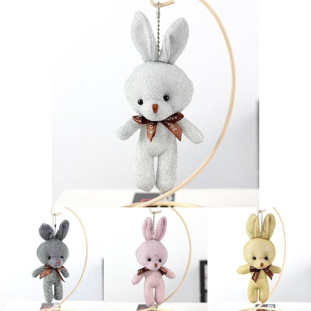 Adorable Sparkling Plush Bunny Toy Ideal For Bags And Gifts In Multiple Colors