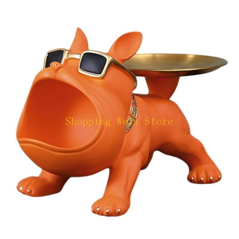 KX4B Big Mouthed Dog Holder Tray, Practical Desk Accessory Storage Compartment Entryway Holder For Everyday Use