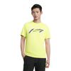 Li Ning Table Tennis Series Letter Round Neck Breathable Versatile Casual Short Sleeve T-Shirt Unisex Tops Light-Lemon-Yellow AHSV611-3