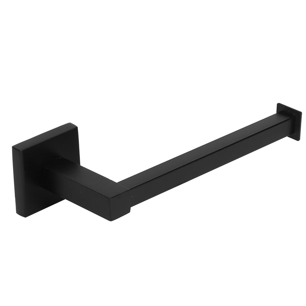 Black Wall Mounted Rack Toilet Roll Paper Holder Bathroom Tissue Rack Storage Shelf
