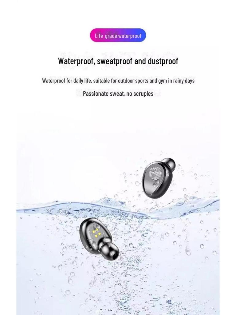 F9 Bluetooth In-Ear Wireless Gaming Headset with Touch Control & Power Display