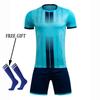 Boys Football Jersey Tracksuit Child Soccer Sports Uniforms Kids Play Ball Sportswear Kits Vest Children's Football Suit Socks 1