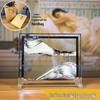 3D Flowing Sand Hourglass: Creative Glass Ornament & Birthday Gift