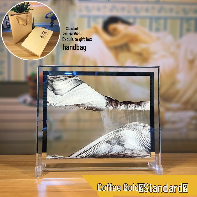 3D Flowing Sand Hourglass: Creative Glass Ornament & Birthday Gift