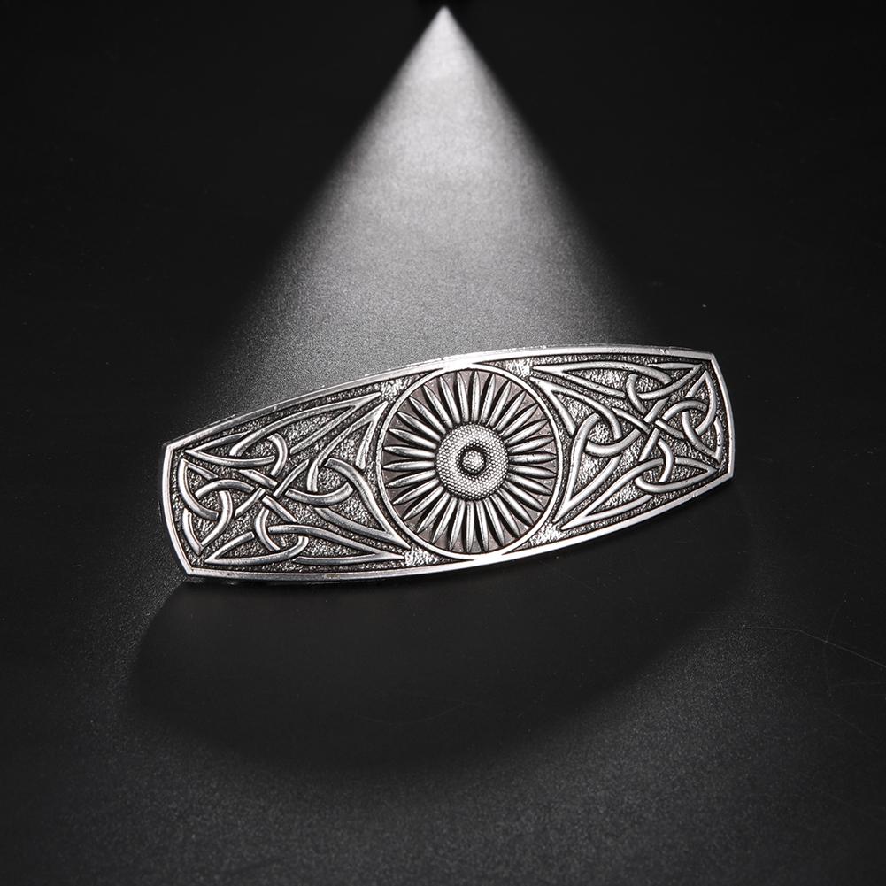 Teamer Vintage Barrette Celtics Knot Hair Clip for Women Viking Tree of Life Nordic Hairpins Wicca Jewelry Hair Accessories Gift