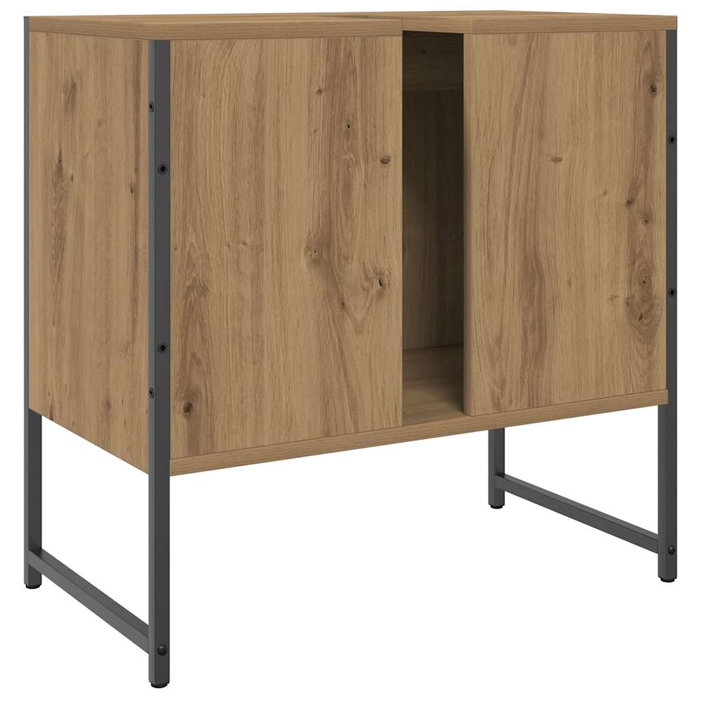 Artisan Oak Bathroom Vanity Unit 60x33x60 Cm