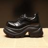 Women's Platform Shoes Thick Soled Inner Height Increasing Women's Shoes 9cm Small Leather Shoes Women's Autumn New Single Shoe