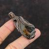 Montana Agate Pendant Copper Wire Wrapped Pendant Handmade Pendant Wire Wrapped Jewelry Unique Pendant Gemstone Copper Jewelry Gift For Mom