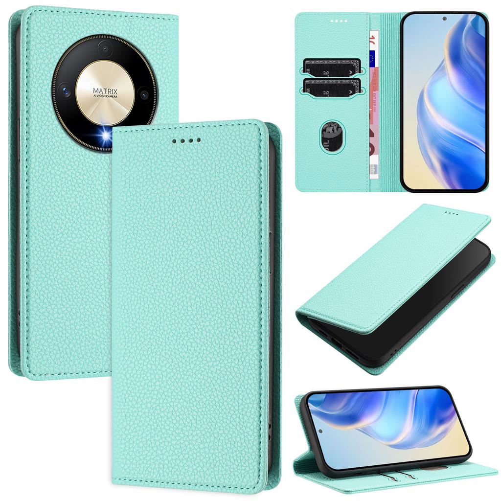 For Honor X50 5G/Honor X9b 5G Wallet Case RFID Blocking Litchi Texture Leather Mobile Cover