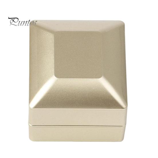 Boîte à bagues de fiançailles, conteneur à bijoux avec lumière LED, conception magnétique de rangement, boîte-cadeau à bijoux compacte et portable, fournitures de fête de mariage
